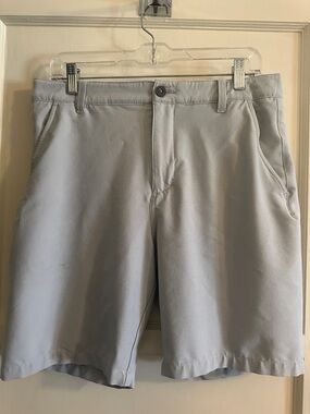 Men's Light Grey Golf Shorts